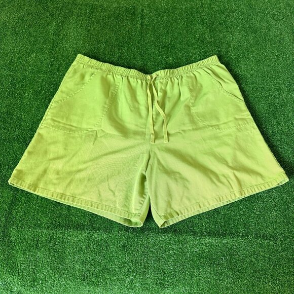 Links Edition MidRise Green Neon Casual Bermuda Shorts Golf Pants Size 10 - Picture 3 of 16